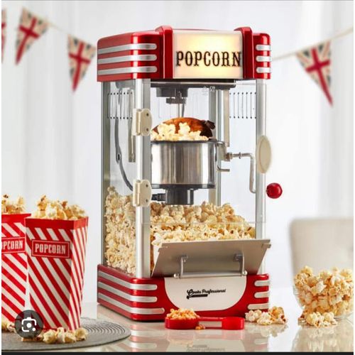 MACHINE À POPCORN ÉLECTRIQUE AVEC BOUILLOIRE IDÉALE POUR USAGE DOMESTIQUE