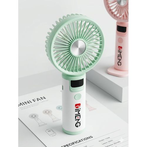 Mini Ventilateur Portable Rechargeable USB - Marque DIMENG - Multi-Vitesse avec Écran Digital - Design Ergonomique
