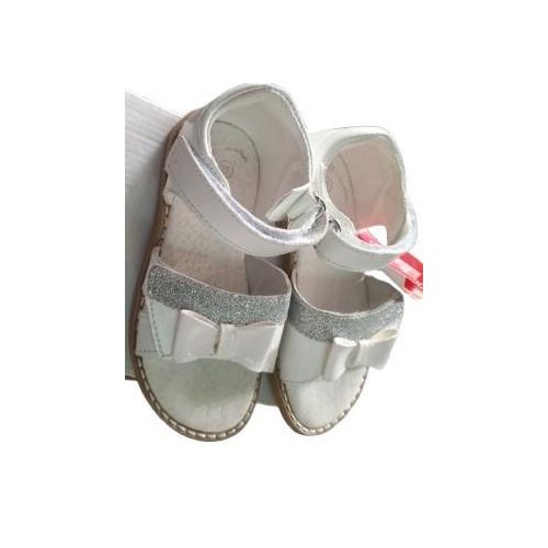 Chaussures sandales Enfant Fille blanche DU PAREIL AU MÊME Dessus Doublure et semelle intérieure cuir Importé De France