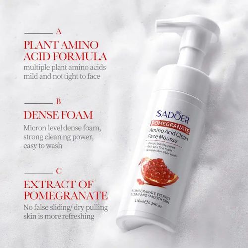 Mousse Nettoyante Visage Grenade & Acides Aminés