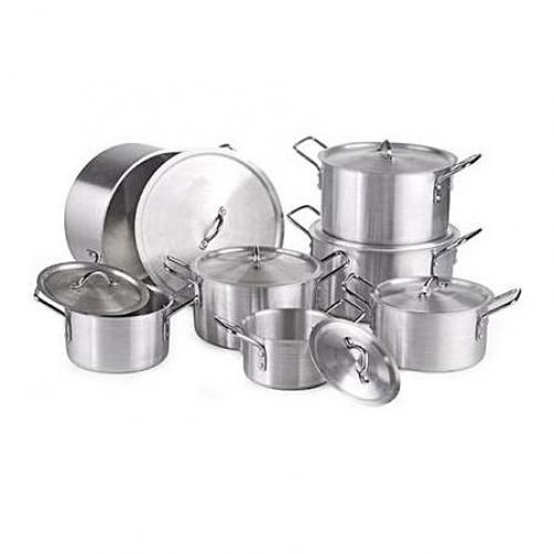 Jeux De Casserole Aluminium Cooking Pot - 7 Pièces - Inox