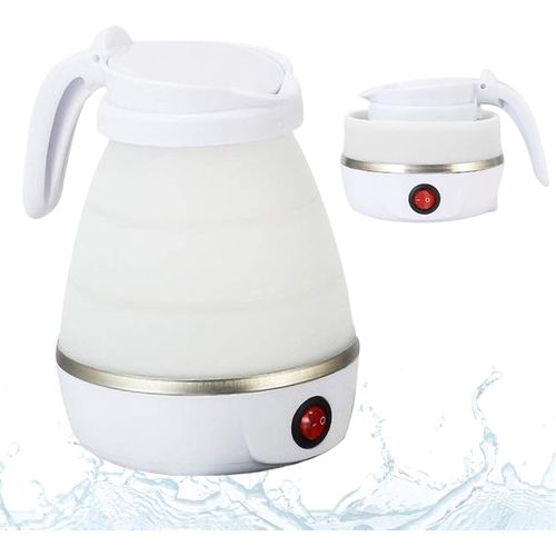 Bouilloire électric Pliable En Silicone 600ml - Blanc