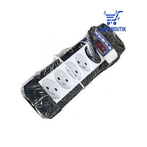 Injelec Multiprise Parafoudre Filaire , 5 Prises + Interrupteur - - Noir