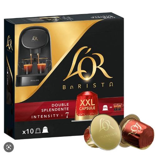 ® L’OR CAPSULES DOUBLE XXL SPLENDENTE INTENSITÉ 7 COMPATIBLE AVEC MACHINE L’OR BRISTA PHILIPS 3 PAQUETS