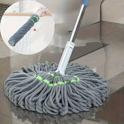 Chic Balai à Eau Auto-torsadé Pour La Maison, Balai Rotatif, Double Usage Sec Et Humide