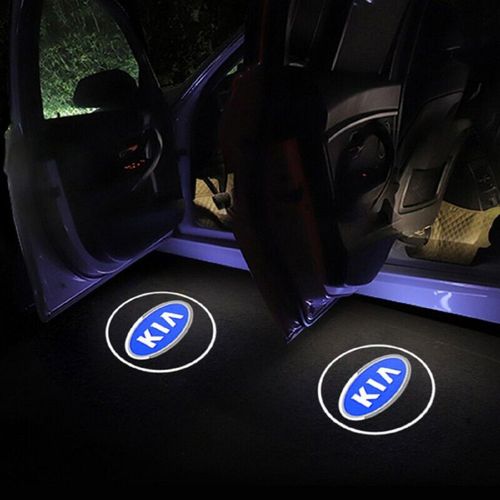 2 Pièces Nouveau Sans Fil Led Porte De Voiture Kia Courtoisie Projecteur Laser Logo Fantôme Ombre Lumières Pour Un Udi Obd2 Accessoires De Voiture