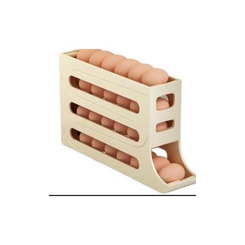 Plateau à œufs à 4 Niveaux pour Réfrigérateur distributeur d'œufs grande capacité (30 œufs) à roulettes.