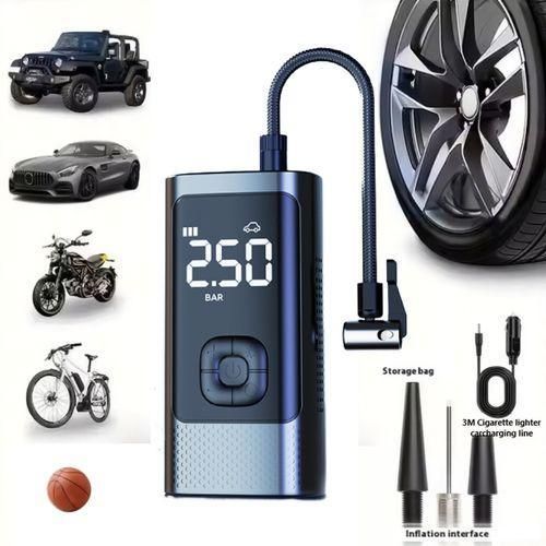 Compresseur portatif Abidjan, Gonfleur de pneu électrique CI, Mini pompe voiture Jumia, Accessoire gonflage moto vélo, Compresseur digital 12V Côte d'Ivoire, Manomètre numérique auto.