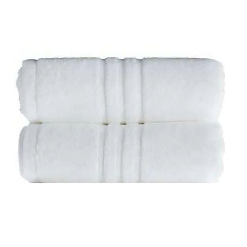 lot de deux (2) Serviettes de Bain blanches
