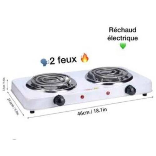 Plaque de Cuisson Électrique 2 Feux 2000W – Hot Plate Haute Puissance