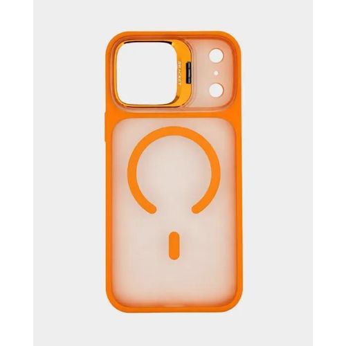 Coque Avec Anneau Support Et Protection Objectif Pour Iphone 17 Pro Avec Antichoc - ORANGE