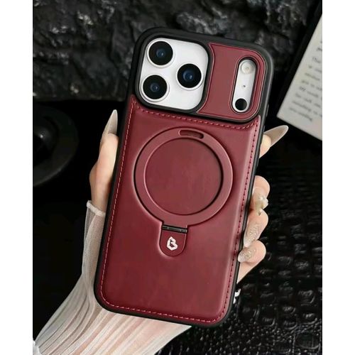 Coque iphone 18 pro Max rouge cuir vip
