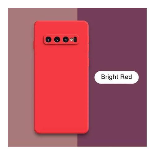 Coque En Silicone Compatible Samsung Galaxy S10 Plus - ROUGE