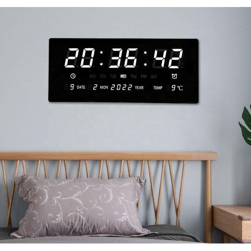 Horloge murale numérique LED