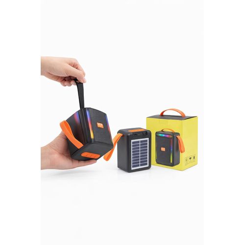 Enceinte Bluetooth Portable Solaire avec LED – Autonomie et Praticité