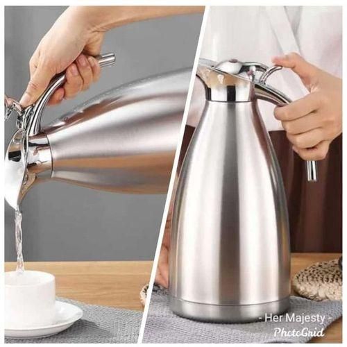 Thermos Isotherme Acier Inoxydablee Incassable Bouilloires Cuisine 2L