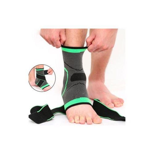 Chevillière de Compression Sportive Professionnelle – Attelle de Maintien Ajustable avec Sangles – Protection Anti-Entorse pour Football, Running et Fitness