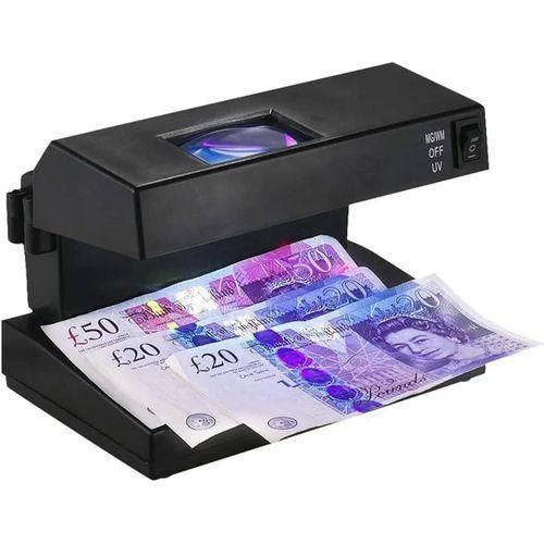 Détecteur de faux billets portable de bureau, vérificateur de billets de banque, port ultraviolet UV