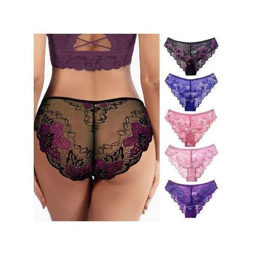 Lot De 06 Slip Sexy En Dentelle