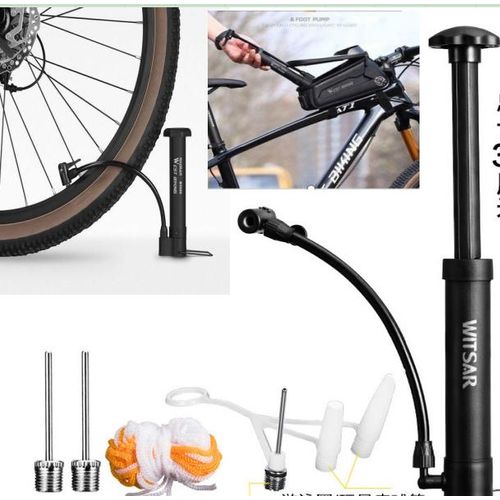 Pompe à Vélo 80 PSI Vélo Pompe à Air Manuelle Ballon Gonfleur Pneu Schrader Valve Pompe Au Sol Accessoires De Cyclisme