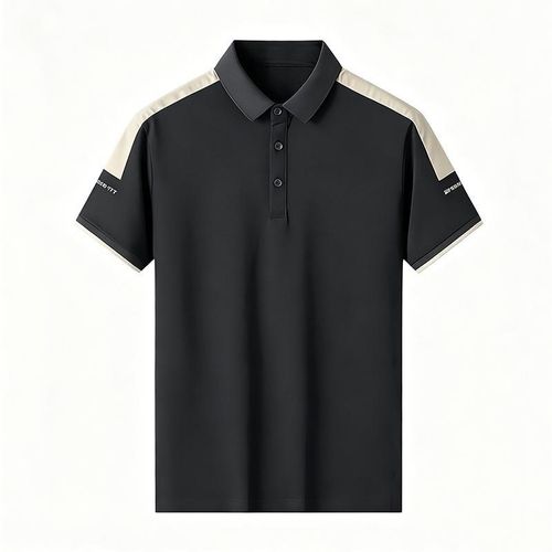 Polo à manches courtes pour homme - Noir
