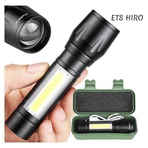 Torche Led Flash Rechargeable-Noir