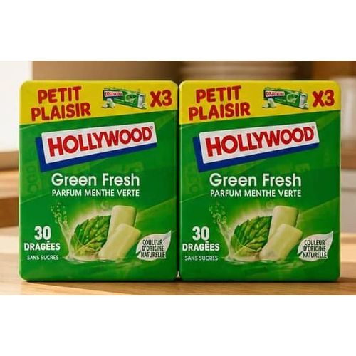 Chewing Gum Sans Sucre, AIRWAVES- Goût menthe 2 Paquets de 30 dragées ( soit 60 dragées ) goût très frais. Importé de France..