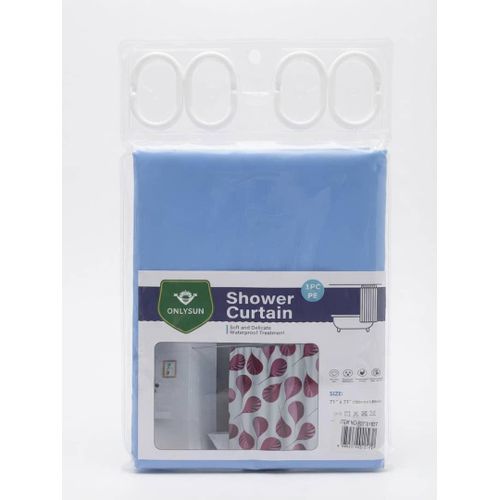Rideau de Douche Imperméable avec Anneaux