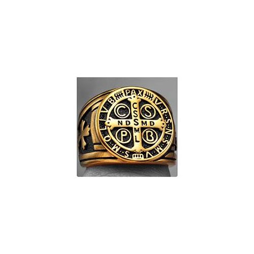 Bague Exorcisme Saint Benoît – Protection Spirituelle & Force Sacrée