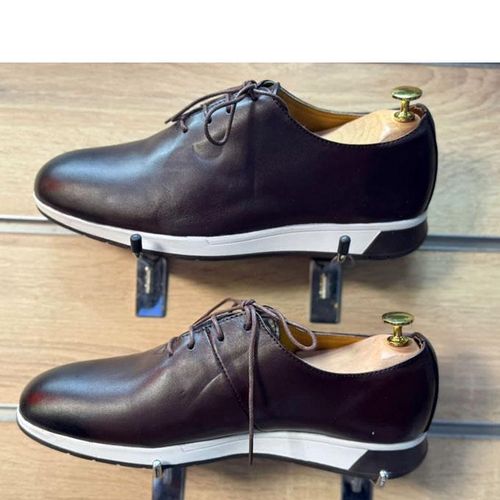 Basket / Baladeuse Pour Homme En Cuir – Marron