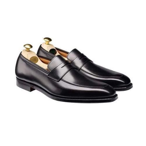 PREMIUM chaussures de bureau décontractées , Mocassin / Soulier Pour Homme En Cuir Verni - Noir