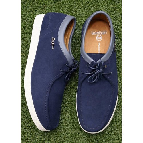 Chaussures mocassin en Daim à lacet