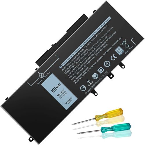 Batterie PC DELL 68Wh GJKNX Batterie d'ordinateur portable Remplacement pour Dell Latitude 5480 5580 5280 5288 5290 5488 5490 5491 5495 5590 5591 E5480 E5580 E5590 E5490 Dell Precision 15 35 20 3530 Series GD1JP DY9NT