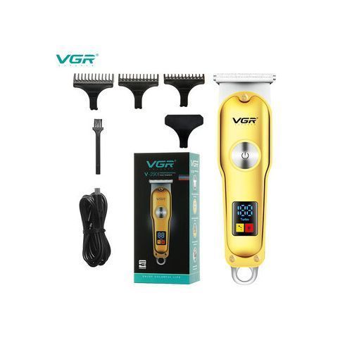Tondeuse Electrique Rechargeable VGR V-290 Sans Fil Avec LED – Jaune