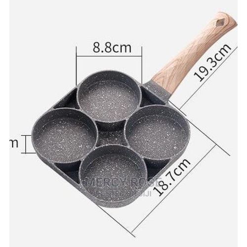 Poêle à Crêpes 4 Trous En Aluminium