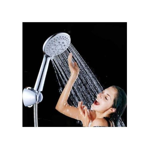 Grand Pommeau De Douche Haute Pression 70% économique En Eau Douchette Chromée 5 Jets Réglables