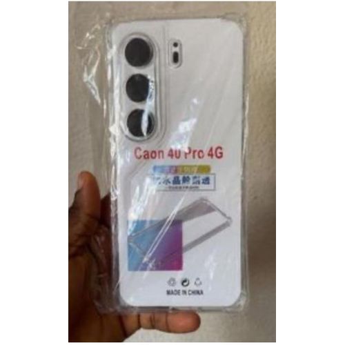 Coque Transparent Compatible Camon 40 Pro + Antichoc Fumer