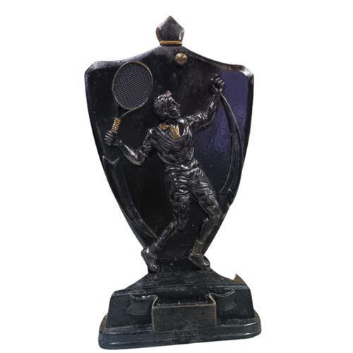Trophée De Tennis-Noir