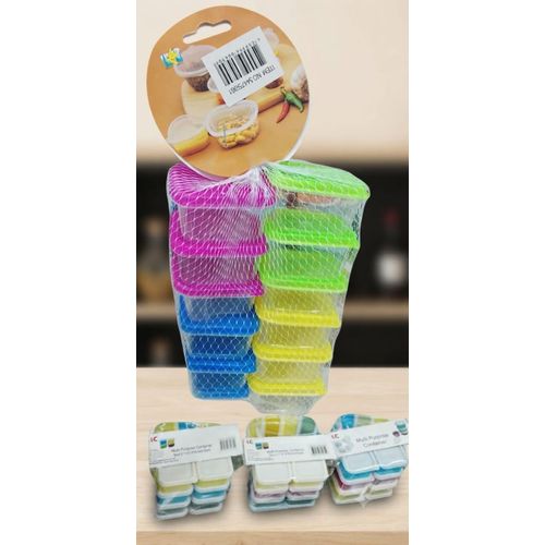 Set de Récipients Polyvalents et Colorés – Boîtes de Conservation Hermétiques 10 PCS