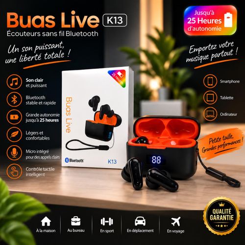 Écouteurs Bluetooth K13 – Son & Style au quotidien
