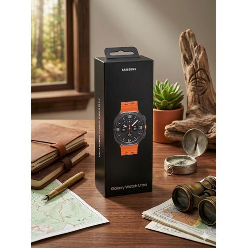 Galaxy Watch Ultra 47 mm Titane Boîtier gris Bande orange LTE