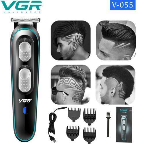 Tondeuse A Cheveux Professionnel - VGR V-055 - Noir/Bleu