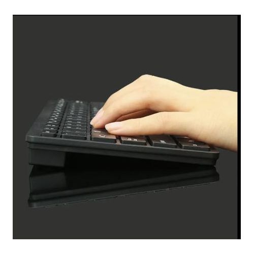 Mini Clavier Filaire Ultra Fin à 78 Touches pour Ordinateur de Bureau et Ordinateur Portable, Transmission Stable et Large compatibilité (Noir) /(White)