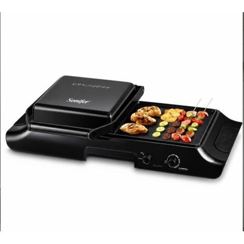 Sonifer Gril Électrique Multifonction – Plaque & Plancha Sans Fumée