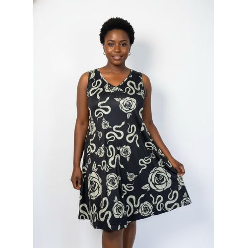 Robe midi sans manches pour femme, style décontracté ou de soirée, ZK100009