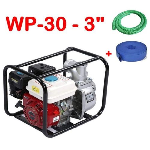 Motopompe WP-30 3+50M De Tuyaux+10M De T Aspiration