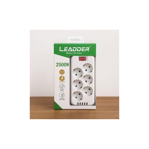 Multiprise, 6 Prises 4 Ports De Charge USB Prise Plate De La Multiprise 2500W, Rallonge 2M
