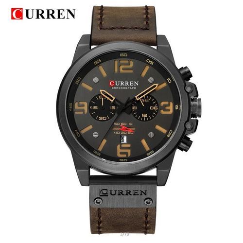 Montre De Luxe Pour Homme Quartz, Analogique - Modle 2022 - Fond Noir