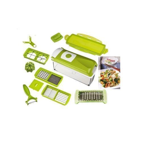 Découpe Légumes 12 Pces - Vert/Blanc