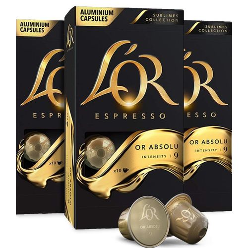 NESPRESSO ABSOLU OR INTENSITE 9 (PACK 3X10) 30 CAPSUILES